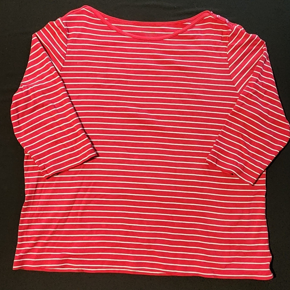 Striped Red Women's Top